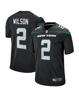 Big Boys Nike Zach Wilson Black New York Jets Game Jersey