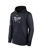 Men's Nike Navy Minnesota Twins Authentic Collection Practice Performance Pullover Hoodie