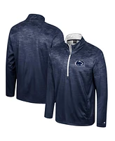 Men's Colosseum Navy Penn State Nittany Lions The Machine Half-Zip Jacket