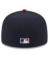 Men's New Era Navy, Red Boston Sox On Deck 59FIFTY Fitted Hat