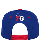 Youth Boys and Girls Royal Philadelphia 76ers Backboard Snapback Hat