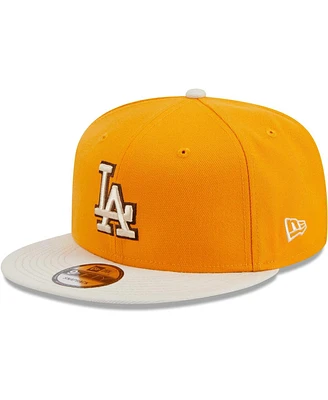 Men's New Era Gold Los Angeles Dodgers Tiramisu 9FIFTY Snapback Hat
