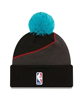 Men's New Era Black Washington Wizards 2023/24 City Edition Cuffed Pom Knit Hat