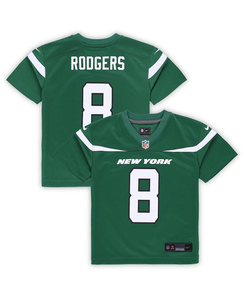 Preschool Boys and Girls Nike Aaron Rodgers New York Jets Alternate Game Jersey