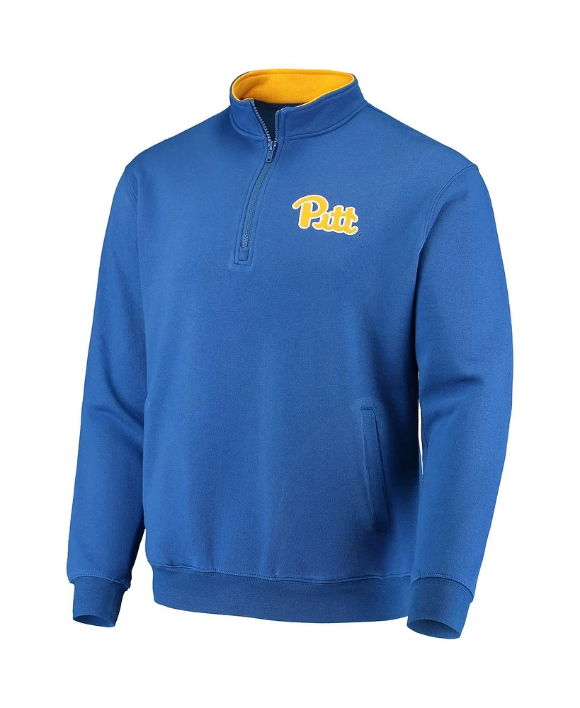 Men's Colosseum Royal Pitt Panthers Tortugas Logo Quarter-Zip Jacket