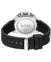 Hugo Boss Men's Runner Quartz Chrono Silicone Watch 44mm