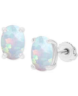 Lab-Grown Opal Screw Back Closure Stud Earrings (5/8 ct. t.w.)