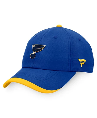 Men's Fanatics Blue St. Louis Blues Authentic Pro Rink Pinnacle Adjustable Hat
