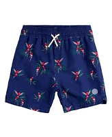 B by Brooks Brothers Big Boys Parrot Print Swim Trunks