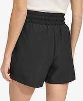 Andrew Marc Sport Women's Lightweight Stretch-Weave Drawstring Shorts