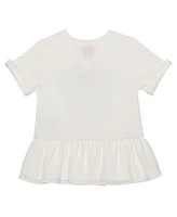 Disney Toddler Girls Minnie Head Bow Short Sleeve Top and Leggings, 2 Piece Set