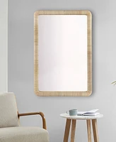 Ink+Ivy Nova Natural Rattan Rectangle Wall Mirror