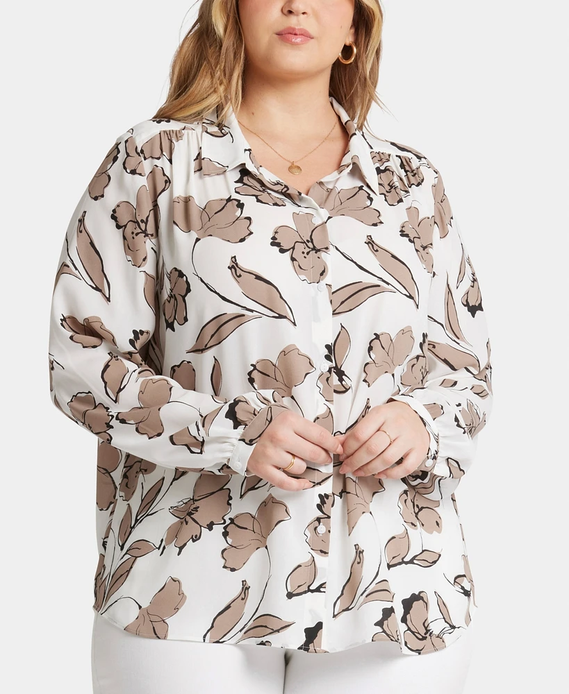 Nydj Plus Size Modern Blouse