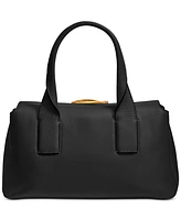 Donna Karan Amagansett Soft-Rolled Leather Satchel with Sculpted Magnet Closure
