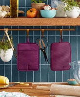 KitchenAid Ribbed Soft Silicone Pot Holder 2-Pack Set, 7" x 9"