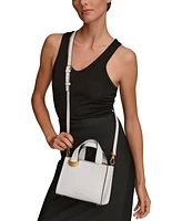 Donna Karan New York Hewlett Leather Top Handle Buckle Crossbody