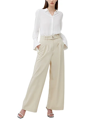 French Connection Women's Everly Belted Suiting Trousers
