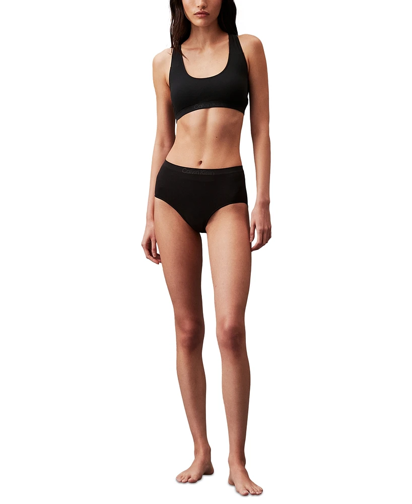 Calvin Klein Women's Bonded Flex Seamless High-Rise Bikini Brief Underwear QD5160