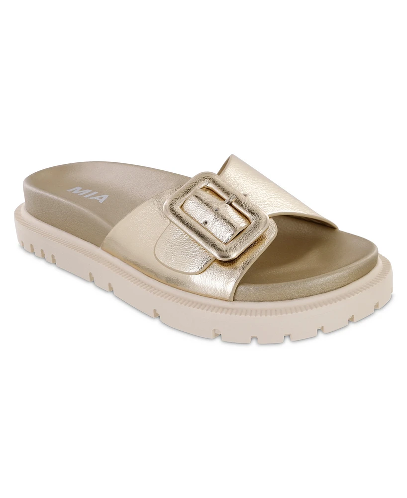 Mia Women's Gya Slip-On Flat Sandals