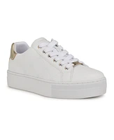 Nine West Women's Gatspy Round Toe Lace-Up Casual Sneakers