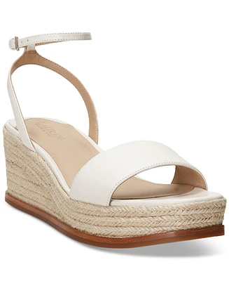 Lauren Ralph Women's Leona Espadrille Platform Wedge Sandals