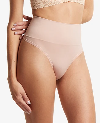 Hanky Panky Women's Body Midrise Thong Underwear, 4H1921