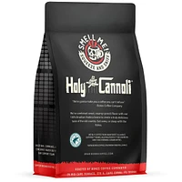 Bones Coffee Company Holy Cannoli Flavored Ground Coffee Beans Cannoli Flavor | 12 oz Medium Roast Arabica Low Acid Coffee | Gourmet Coffee (Ground)