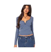 Edikted Women's Jocelyn Striped Top