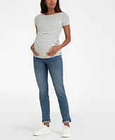 Seraphine Women's Slim Boyfriend Fit Maternity Jeans