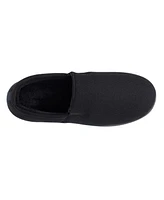 Isotoner Men's Textured Knit Kai Closed Back Slippers with Gel-Infused Memory Foam