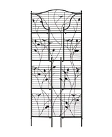 Glitzhome 52" H 4-Tiered Rectangular Metal Shelf Plant Stand or Storage Rack