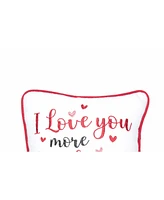 C&F Home 10" x 10" I Love You More Than Wine Valentine's Day Small Petite Throw Pillow