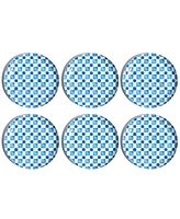 TarHong Palazzo Geo Tile 8.5" Salad Plates, Set of 6, Service for 6