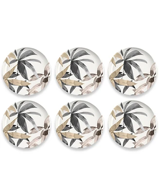 TarHong Bali Leaves Salad Plates Merge, Set of 6