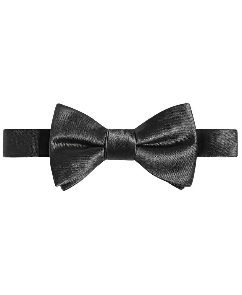 Tayion Collection Men's Black & Gold Solid Bow Tie