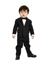 Nautica Baby Boys Tuxedo Suit, Shirt and Bowtie, 4 Piece Set