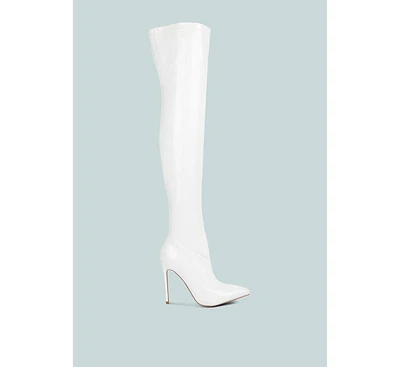 Riggle Long Patent Pu High Heel Boots