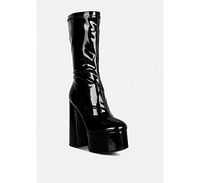 vinkele block heeled boot