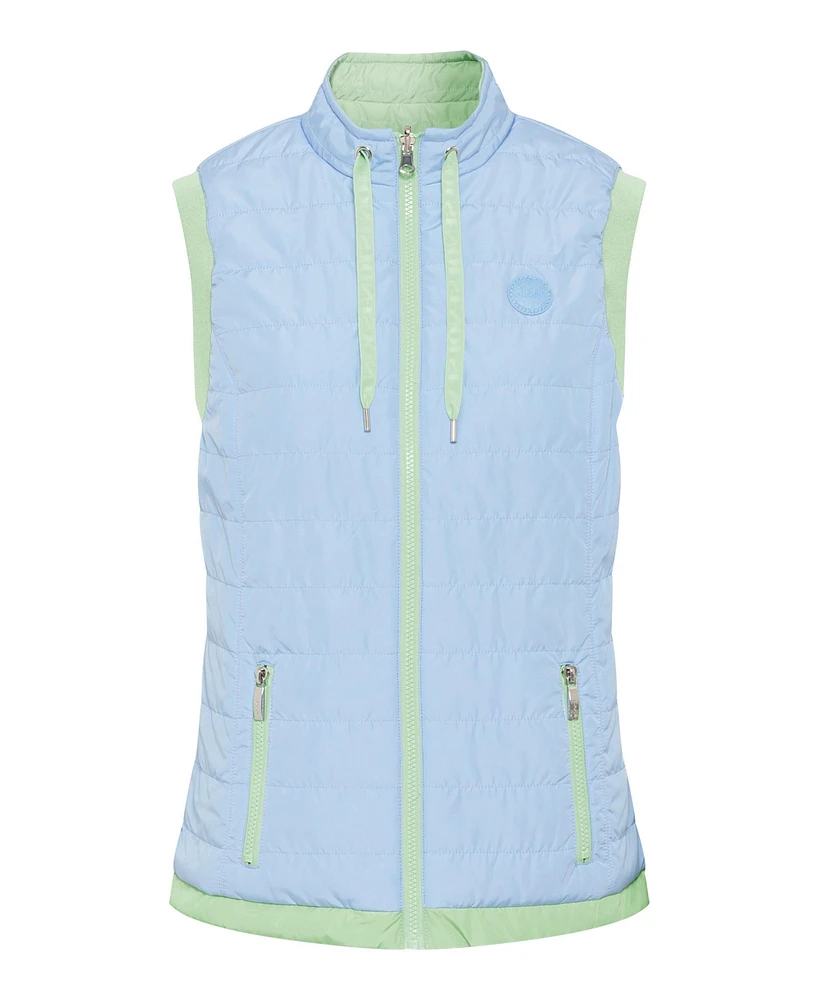 Olsen Women's 2-in-1 Reversible Quilted Vest containing Repreve