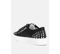 Pearly Pearl Embellished Slip On Sneakers