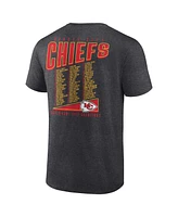 Men's Fanatics Heather Charcoal Kansas City Chiefs Super Bowl Lviii Champions Roster Best Teammates T-shirt