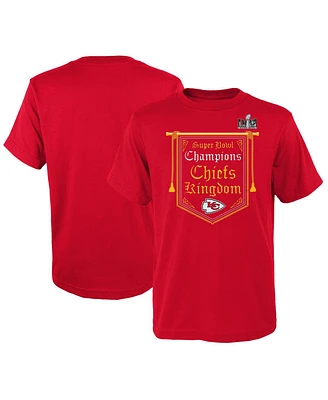 Big Boys Red Kansas City Chiefs Super Bowl Lviii Champions Hometown On Top T-shirt