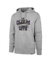 Men's '47 Brand Gray Baltimore Ravens Regional Headline Pullover Hoodie