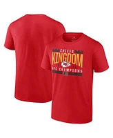 Men's Fanatics Red Kansas City Chiefs 2023 Afc Champions Not Done Yet Big and Tall T-shirt