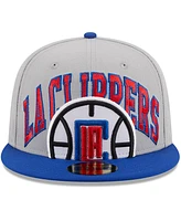 Men's New Era Gray, Royal La Clippers Tip-Off Two-Tone 59FIFTY Fitted Hat