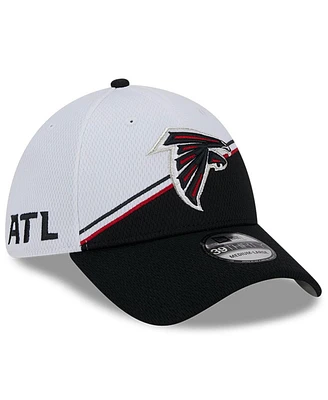 Men's New Era White, Black Atlanta Falcons 2023 Sideline 39THIRTY Flex Hat