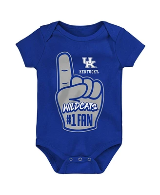 Baby Boys and Girls Royal Kentucky Wildcats #1 Fan Foam Finger Bodysuit