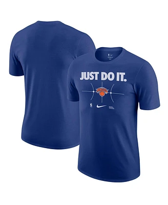 Men's Nike Blue New York Knicks Just Do It T-shirt