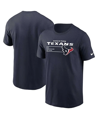 Men's Nike Navy Houston Texans Division Essential T-shirt