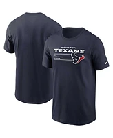 Men's Nike Navy Houston Texans Division Essential T-shirt